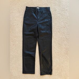 J Crew Black Leather Pants - Size 26
